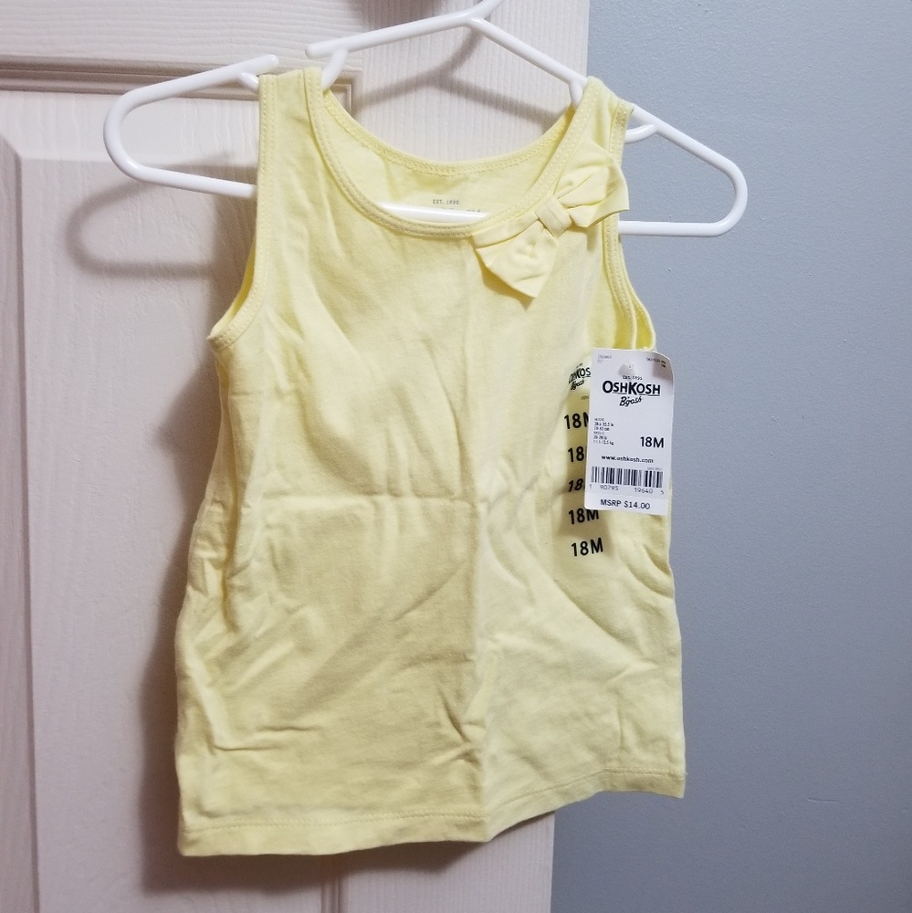 Oshkosh yellow tank w/ bow 18 months